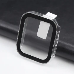 Waterproof Glass Case with Screen Protector and Hard Bumper Cover for Series 10 46MM (Transparent)
