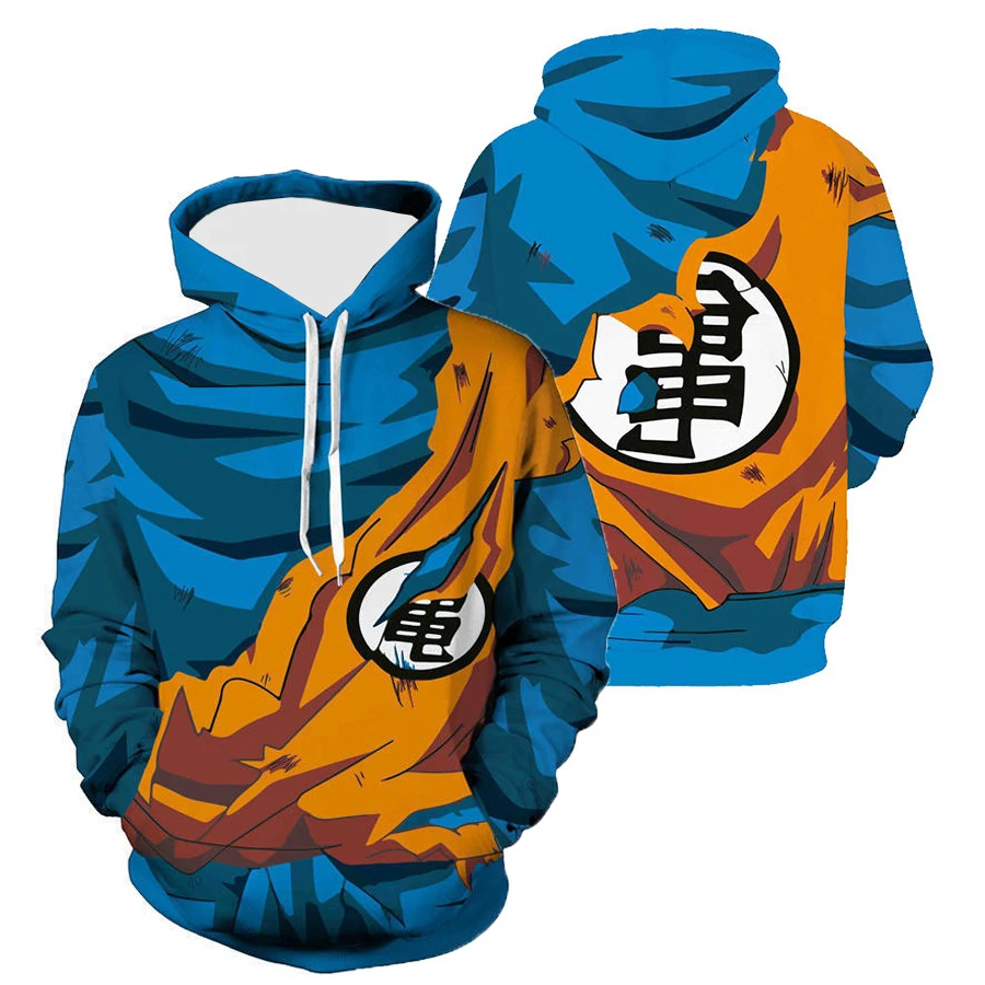 Fall Winter Funny Anime Wukong Cosplay 3D Printing Men's Sweatshirts Fashion Daily Hooded Pullover Long Sleeve Tops Clothing