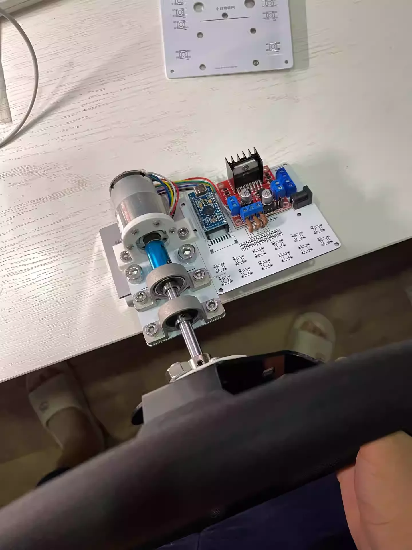 DIY 포스 피드백 심 레이싱 휠, 지지대 아케이드 레이싱 게임, PC 게임 액세서리, FFB