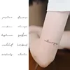 Simple Poem Waterproof Temporary Tattoo for Arm and Wrist, Long-Lasting, Realistic Fake Tattoo for Men and Women 1