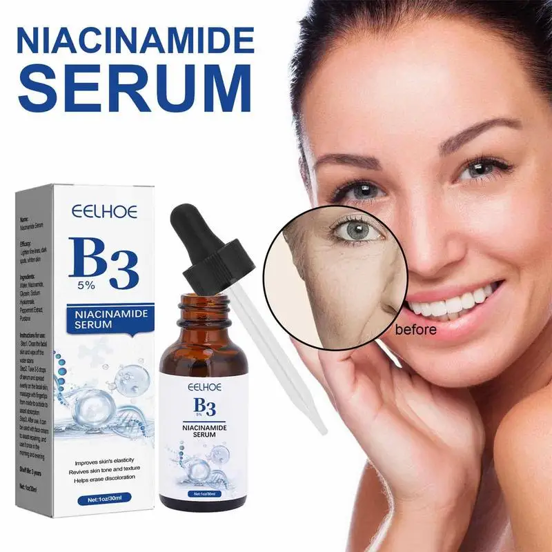 

Niacinamide Essence Instant Brightening Facial Serums B3 Niacinamide Plumping Serums Dark Spot Remover Face Serum Skin Care
