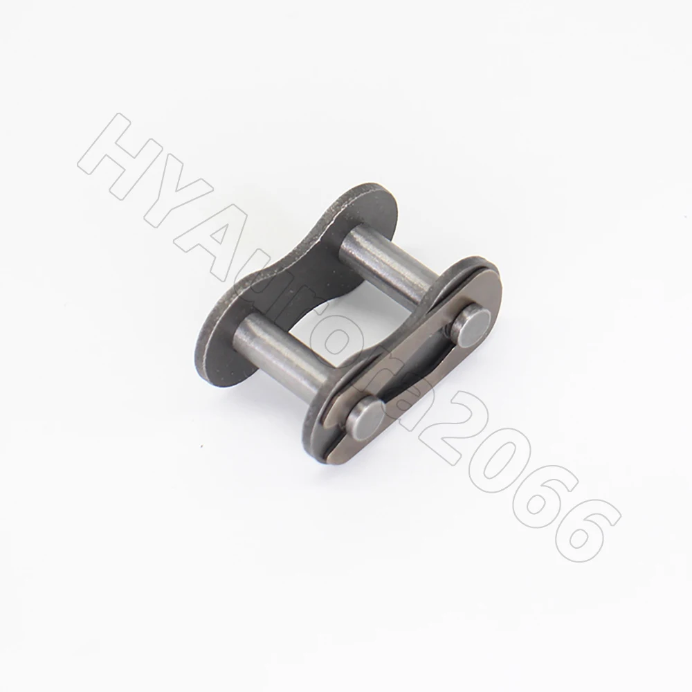 04C-1 # 25 ланців роликового ланцюга З’єднувальна/змивна ланка з вуглецевої сталі, одножильна повна/половина ланка 1/4 дюйма, крок 6,35 мм для ланцюга 04C