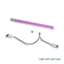 Full Spectrum LED Grow Light with Flexible Hose for Indoor and Greenhouse Gardening (Light with usb hose)