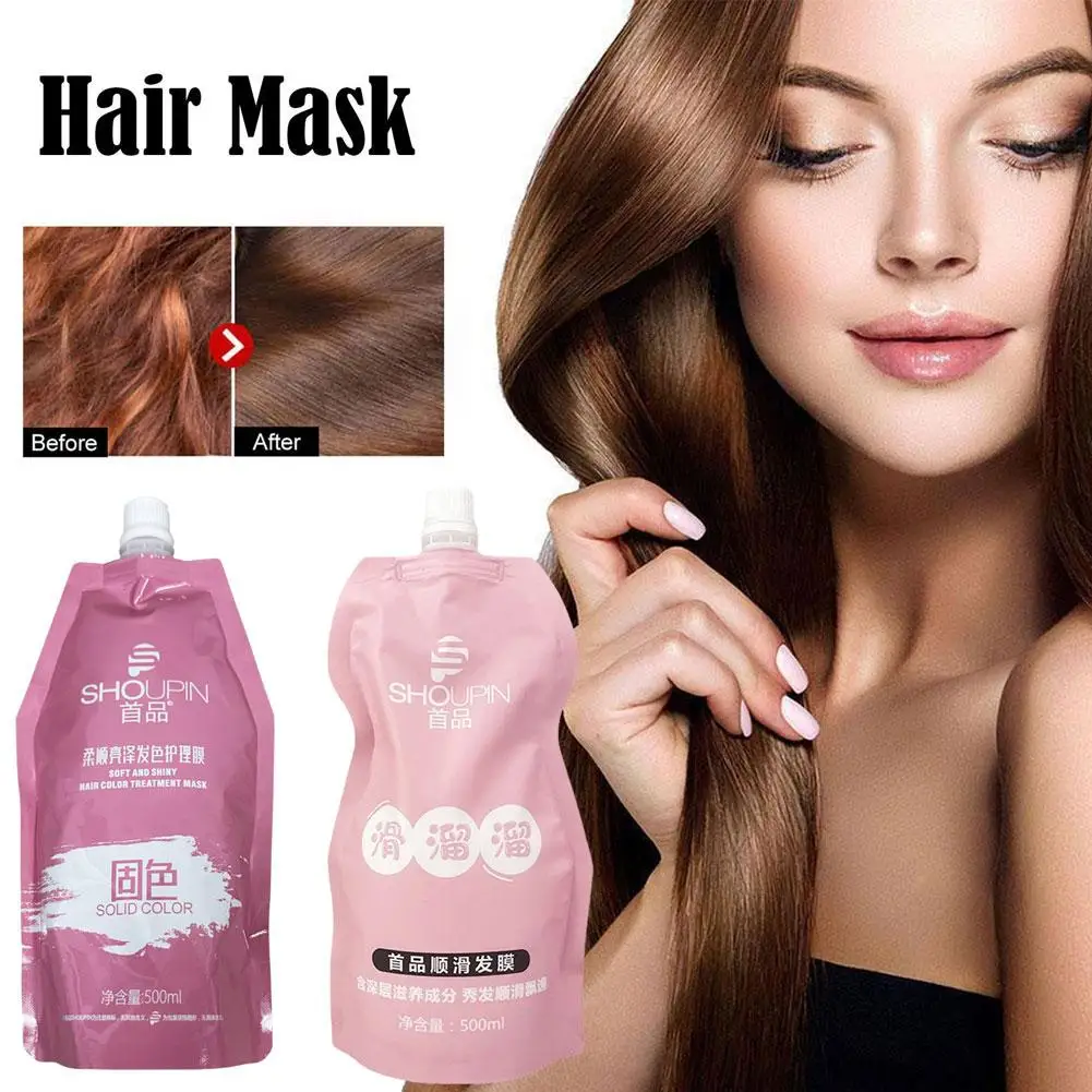 

500ML Fast Repair Damage Hair Mask Improve Rough Damaged Hair Smooth Nourish Hairs Care Frizz Soft For All Types Scalp Trea G9P1