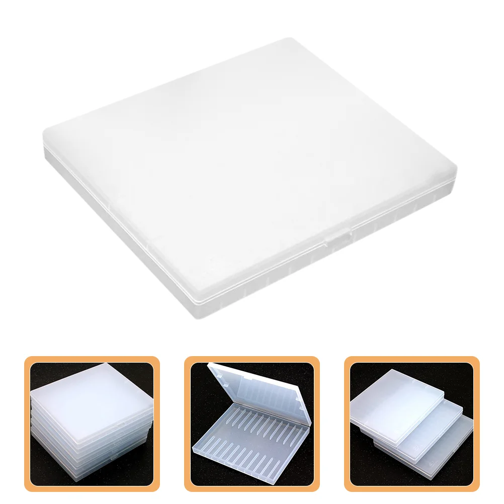

Stationery Storage Box Hard Pen Cases Writing Pencil Plastic Reusable Containers Travel