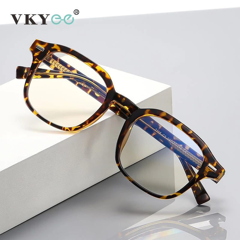VICKY Women Retro Square Reading Glasses Anti Blue Light Blocking