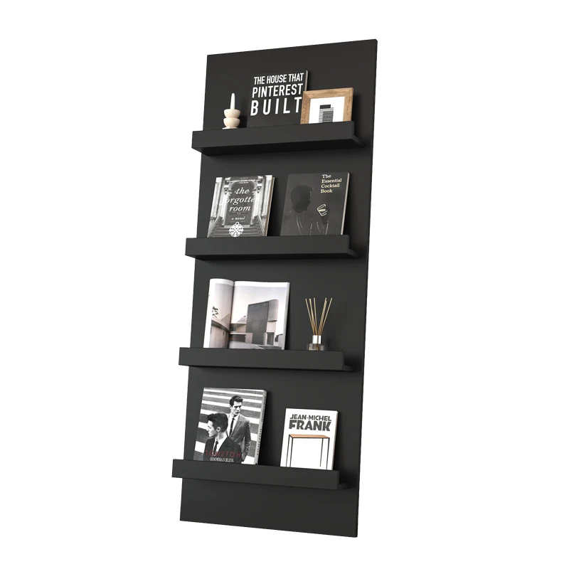 Nordic Ins Minimalist Bookshelf Magazine Rack, Floor Storage Shelf Multi-Layer Organizer Design Furniture Estantes FYMR