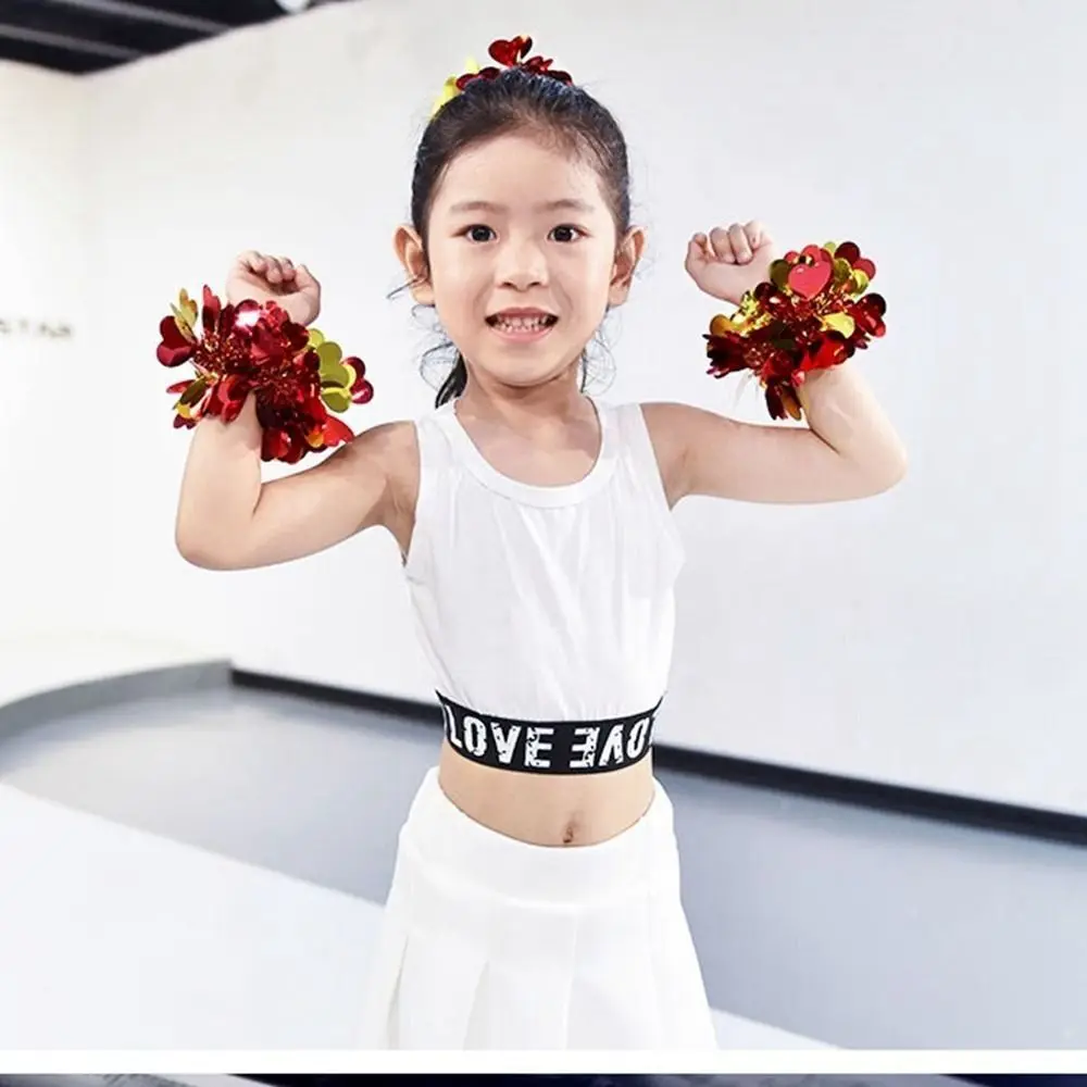 2pcs New Apply To Sports Sports Game Pompoms 10 Styles Cheap Practical Cheerleading Performance Flower Games Bracelet