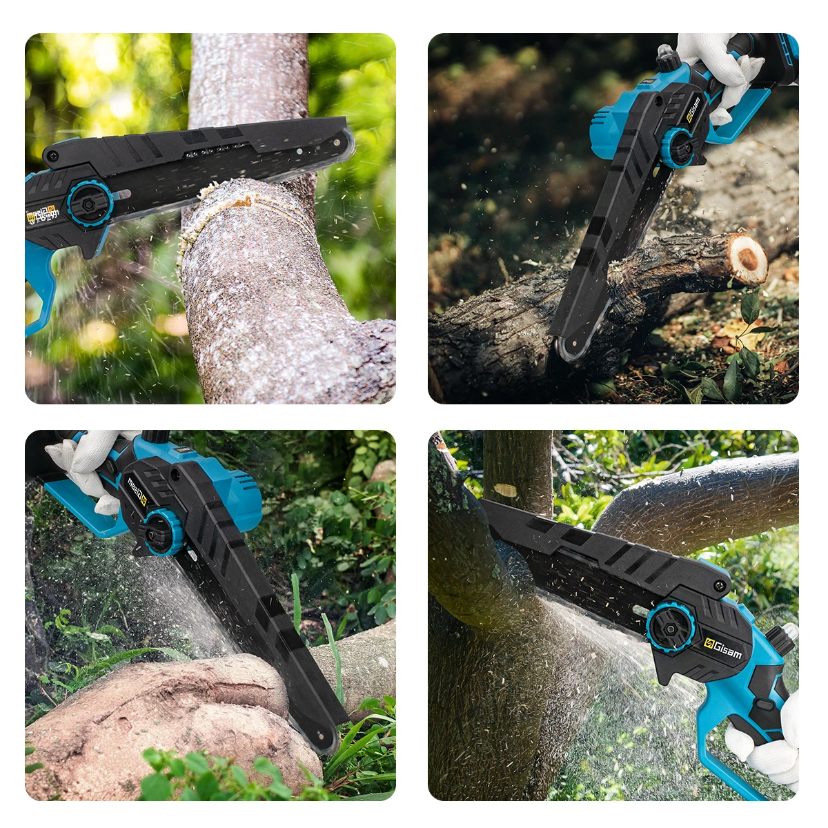 8 Inch Brushless Electric Saw Cordless Oil Electric Chain Saw Garden Wood Logging Chainsaw Power Tools For Makita 18V Battery 2