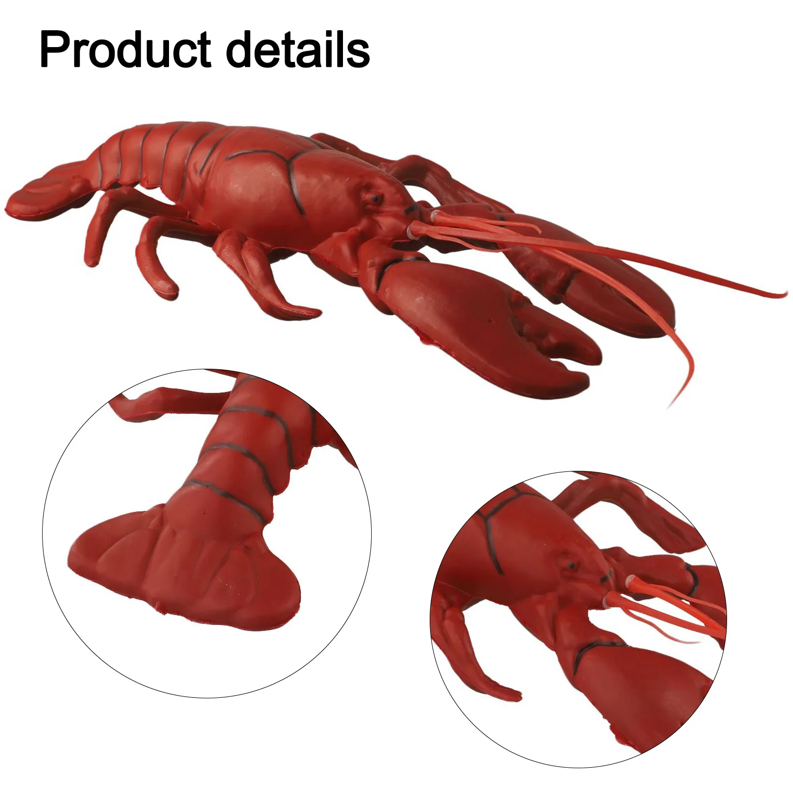1pc Lifelike Lobster Model Decor Artificial Creative Realistic Lobster Shape Decor 36x13cm Simulation Crab Model Toys food model,food photography props