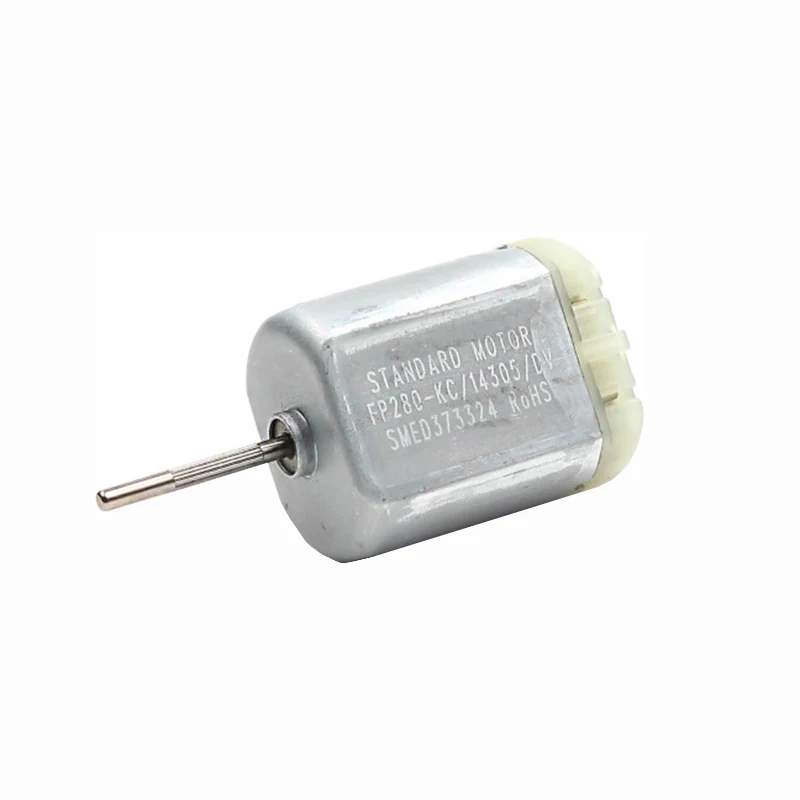 미니 24mm FP280-KC/14305 전기 모터(널링 샤프트 포함) 11500RPM DC 12V 18V 24V DIY 자동차 도어락 및 백미러용