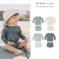 2023 Baby Swimwear Clothes Sets Toddler Boys Swimming Suits Brand Designer Children Hawaii Bathing Suits Beach Vacation Clothes 1