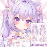Dakimakura Anime cat's ear Double-sided Print Life-size Body Pillow Cover Bedding Gifts 1