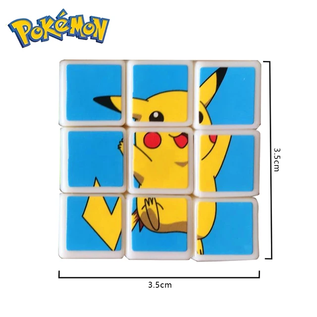 Pokemon Pikachu Rubik's Cube Mini Toy Keychain Portable Pendant Children's Gift Environmental Protection ABS Ornament Decoration 6