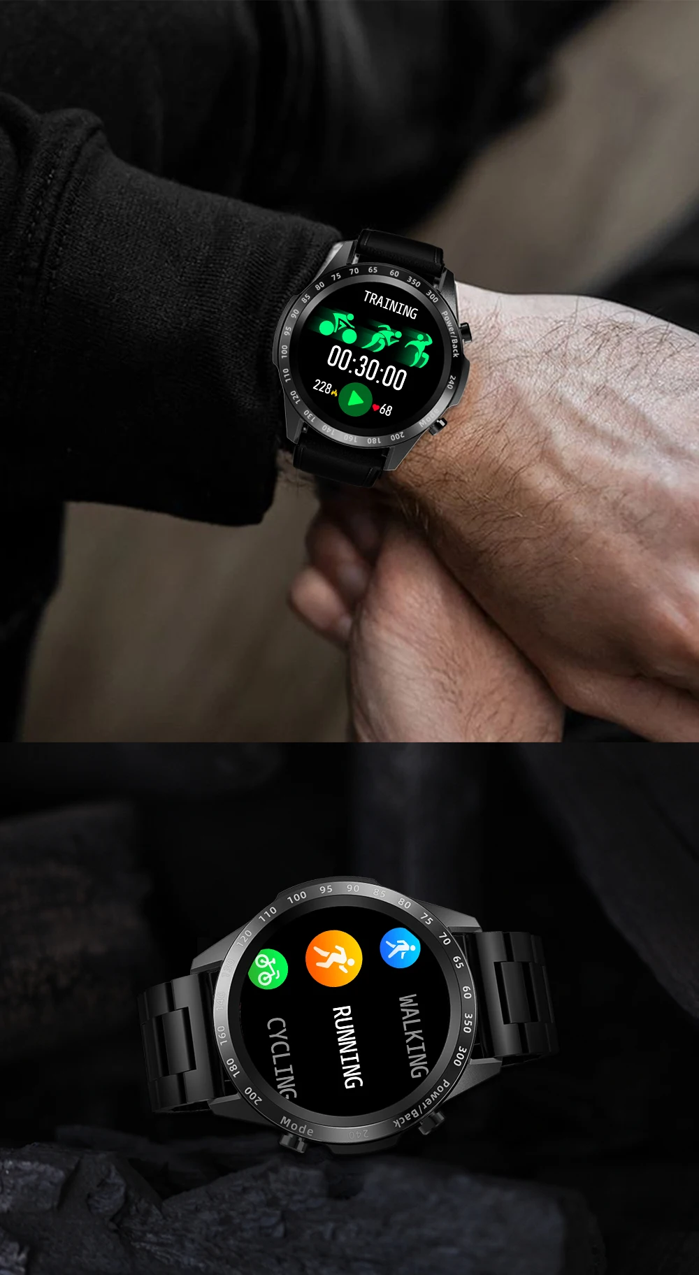 2022 Men Smart Watch Heart Rate Blood Pressure IP67 Waterproof Sports Fitness Luxury Watch Bluetooth Call Smartwatch Music Clock