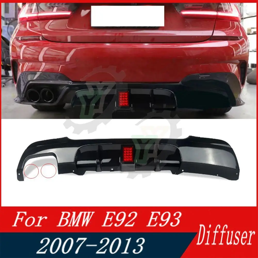 Car Rear Bumper Diffuser Spoiler Lip Splitter Rear Bumper Lip Protector Guard For Bmw E92 E93 325I M Sport 2007 2008 2009 2013
