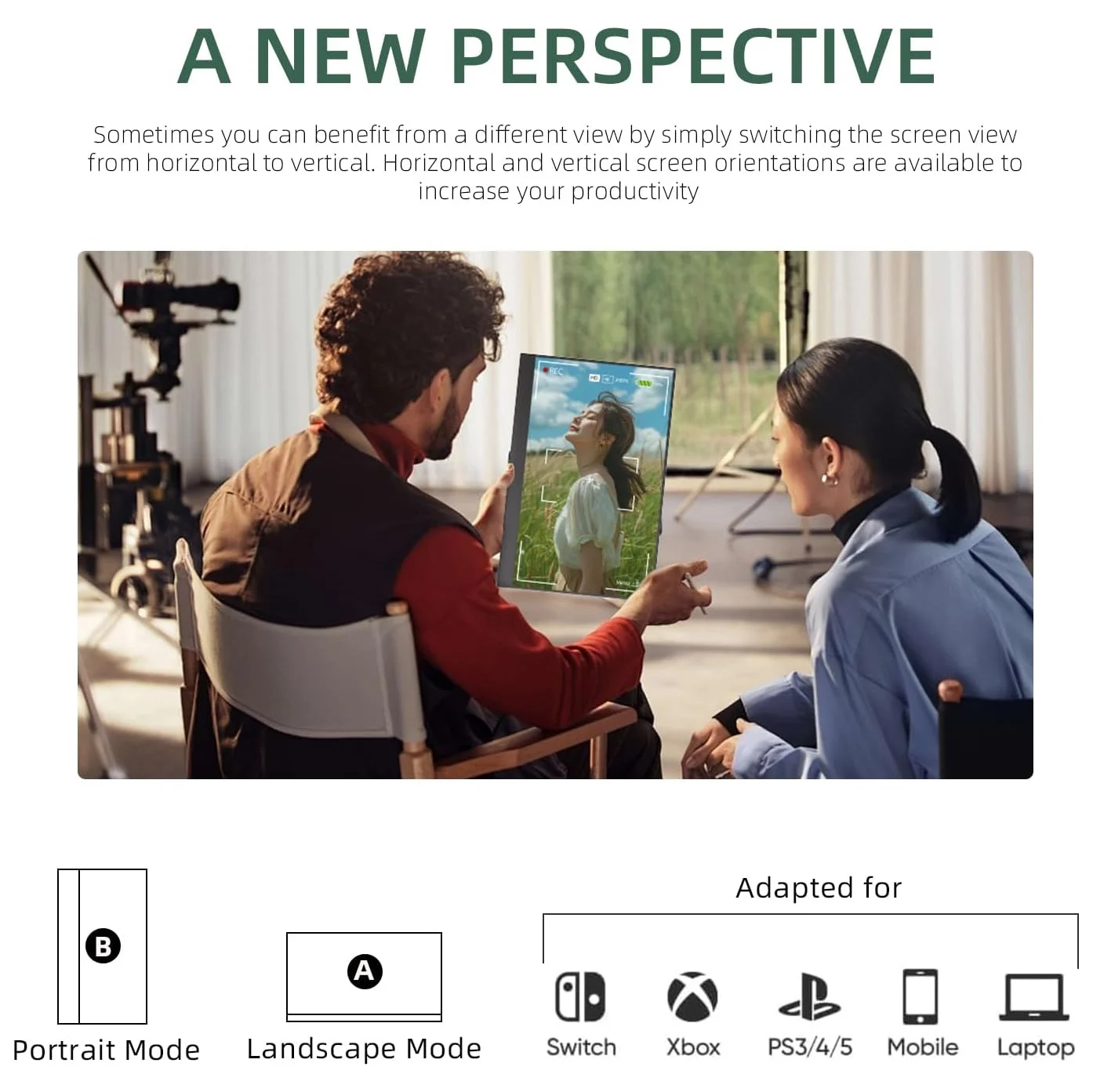 새로운 15.6인치 무선 휴대용 FHD16:9 IPS 패널 보조 디스플레이 컴퓨터 모니터 Type-C HDMI 유선/무선 모드 지원 AHXJKA