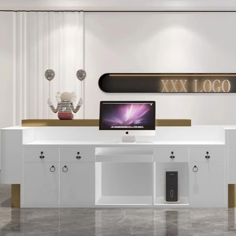 Church Pulpits Luxury Reception Counter Mostradores Counter Desk Shops Dj Stand Office Desk Comptoir Car Reception Table