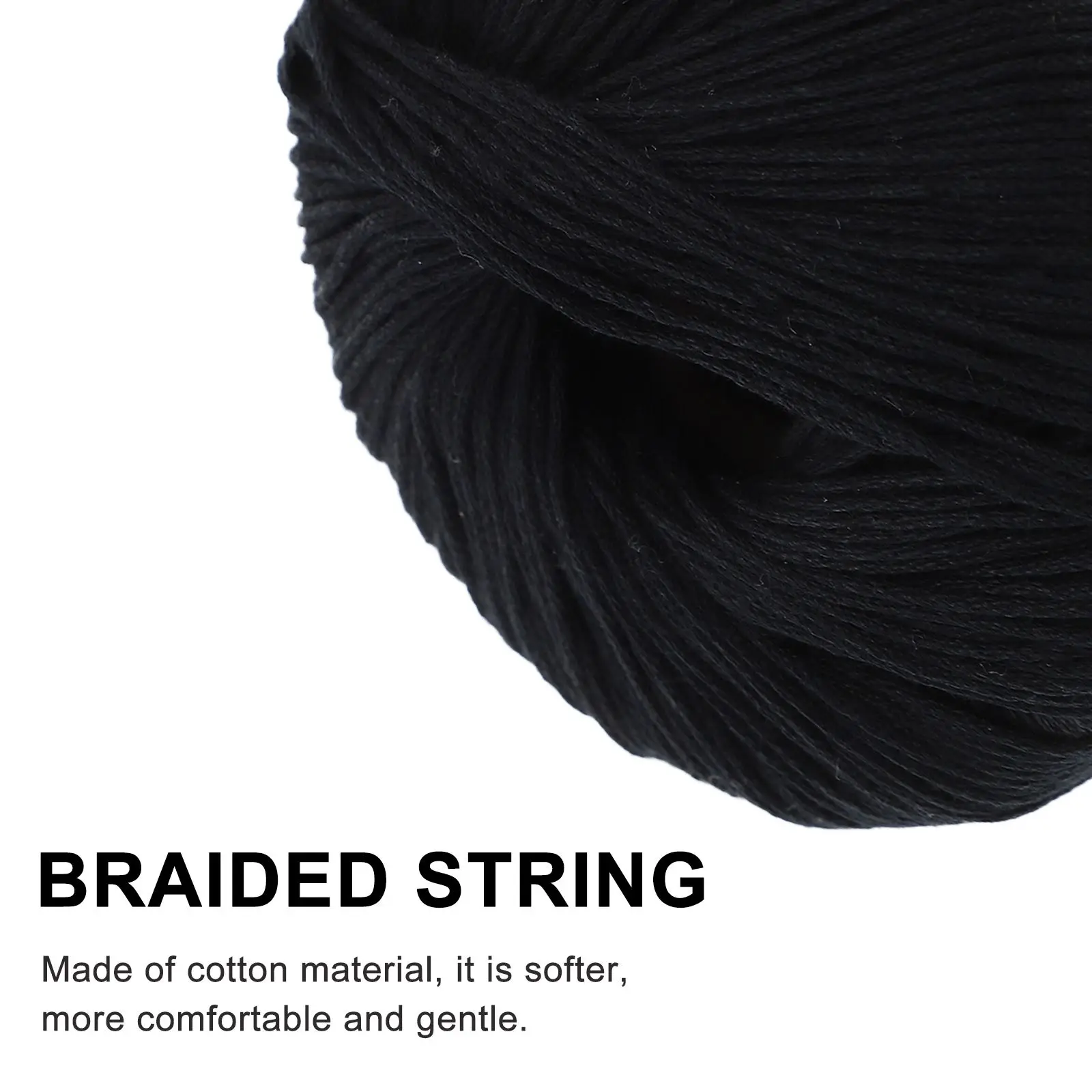 Jute Twine Wool Yarn Cotton Knitting Thread Black Crochet String Cords Quilting Embroidery Threads Diy Crochet Cotton Yarn Roll 4