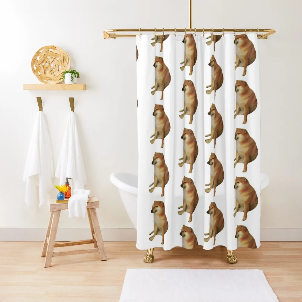 

CheemsShower Curtain Transparent Bathroom Shower Elegant Bathroom Curtain