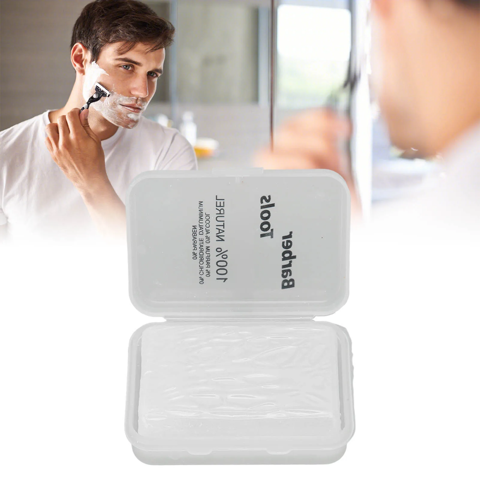 After Shave Alum Block Men Skin Soothing Post Shave Stone for Cuts Nicks Beard Shaving Care Paste shave block