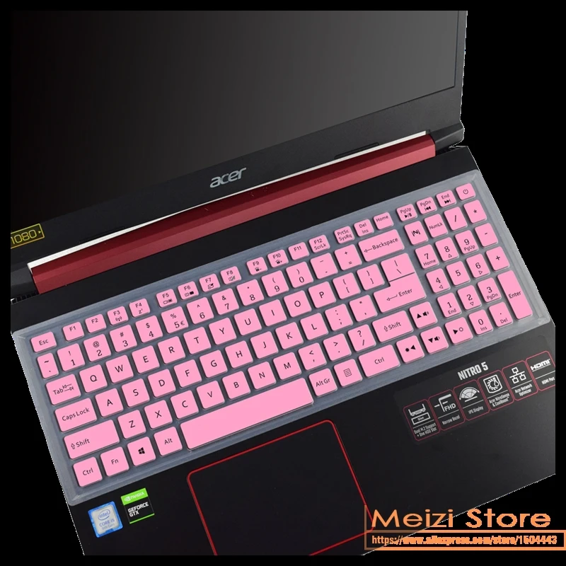 Silicone Laptop Keyboard Cover skin for Acer Aspire Nitro 5 AN515-55 AN515-54 AN515-44 AN515-44 15.6-inch Predator Gaming