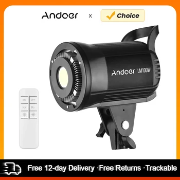 Andoer 100W Studio LED Video Light 5600K Dimmable Bowens Mount Continuous Light with Remote Control for Video Live Streaming 1 Andoer 100W Studio LED Video Light 5600K Dimmable Bowens Mount Continuous Light with Remote Control for Video Live Streaming 1