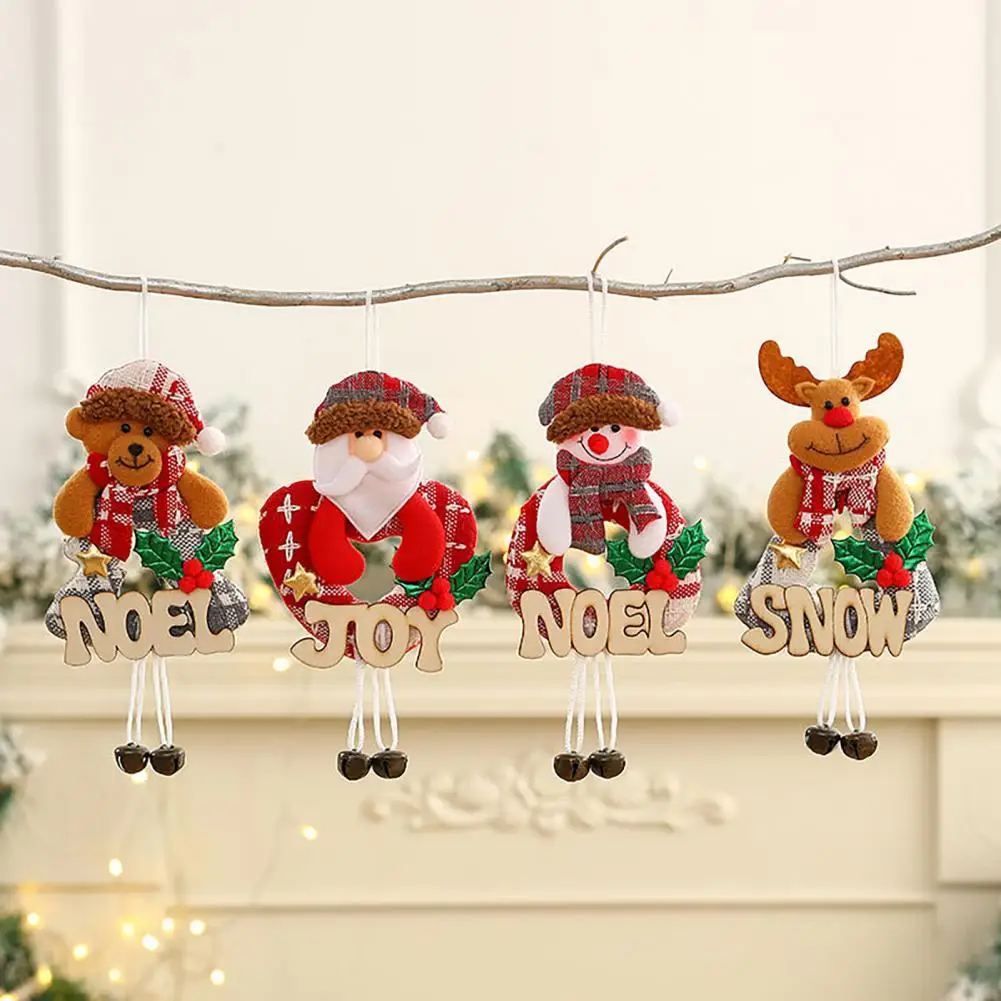 Delicato Ciondolo Albero Di Natale Pupazzo Di Neve Cartone Animato Ciondolo Albero Di Natale Colore Brillante Ornamento Di Babbo Natale