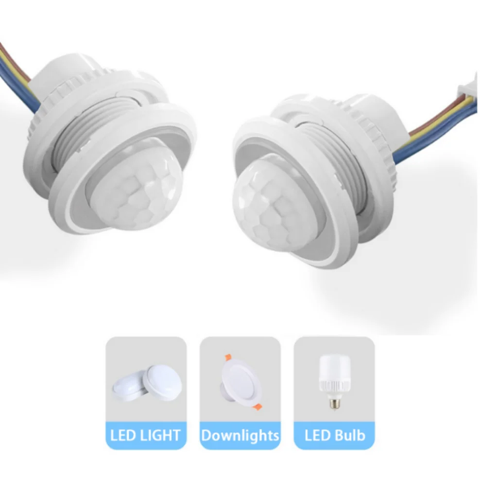LED Embedded PIR Infrared Detector AC 85V-265V IR Infrared Motion Sensor Switch For Home Lighting Induction regulate,motion sensor,pir motion sensor,pir sensor switch,motion sensor switch,infrared detector sensor