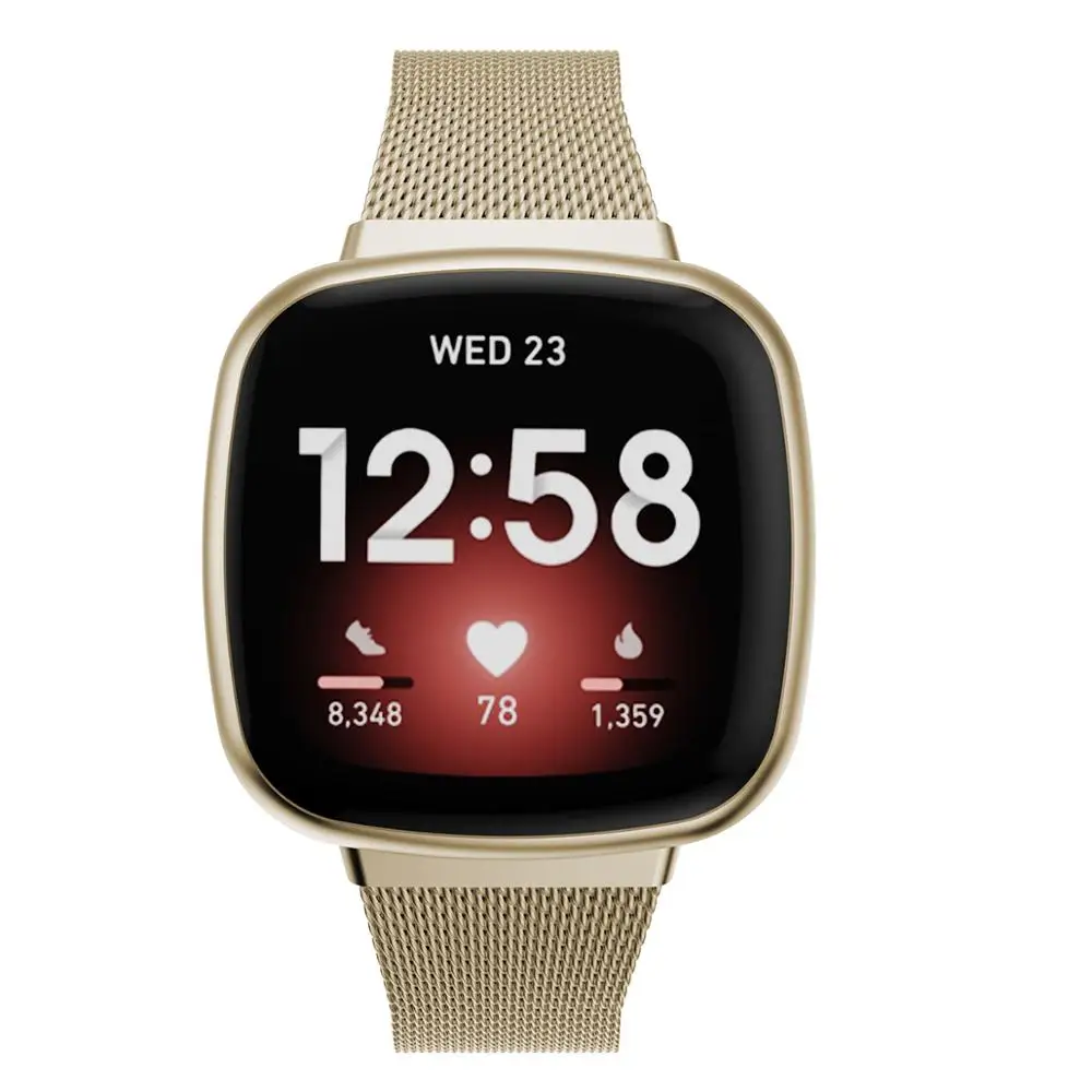 Elegant Milanese Metal Strap Replacement for Fitbit Watches - Classic Wristband Bracelet