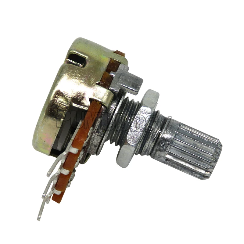 WH148 3Pin 15mm Shaft Amplifier Dual Stereo Potentiometer B1K B2K B5K B10K B20K B50K B100K B500K 1K 2K 5K 10K 50K 100K 500K 5PCS multiturn potentiometer linear potentiometer rotary potentiometer potentiometer kit trimmer potentiometer