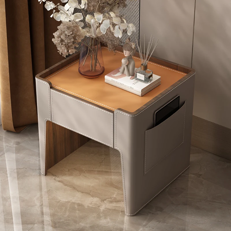 Italian Bedsides Table Wood Furniture for Bedroom