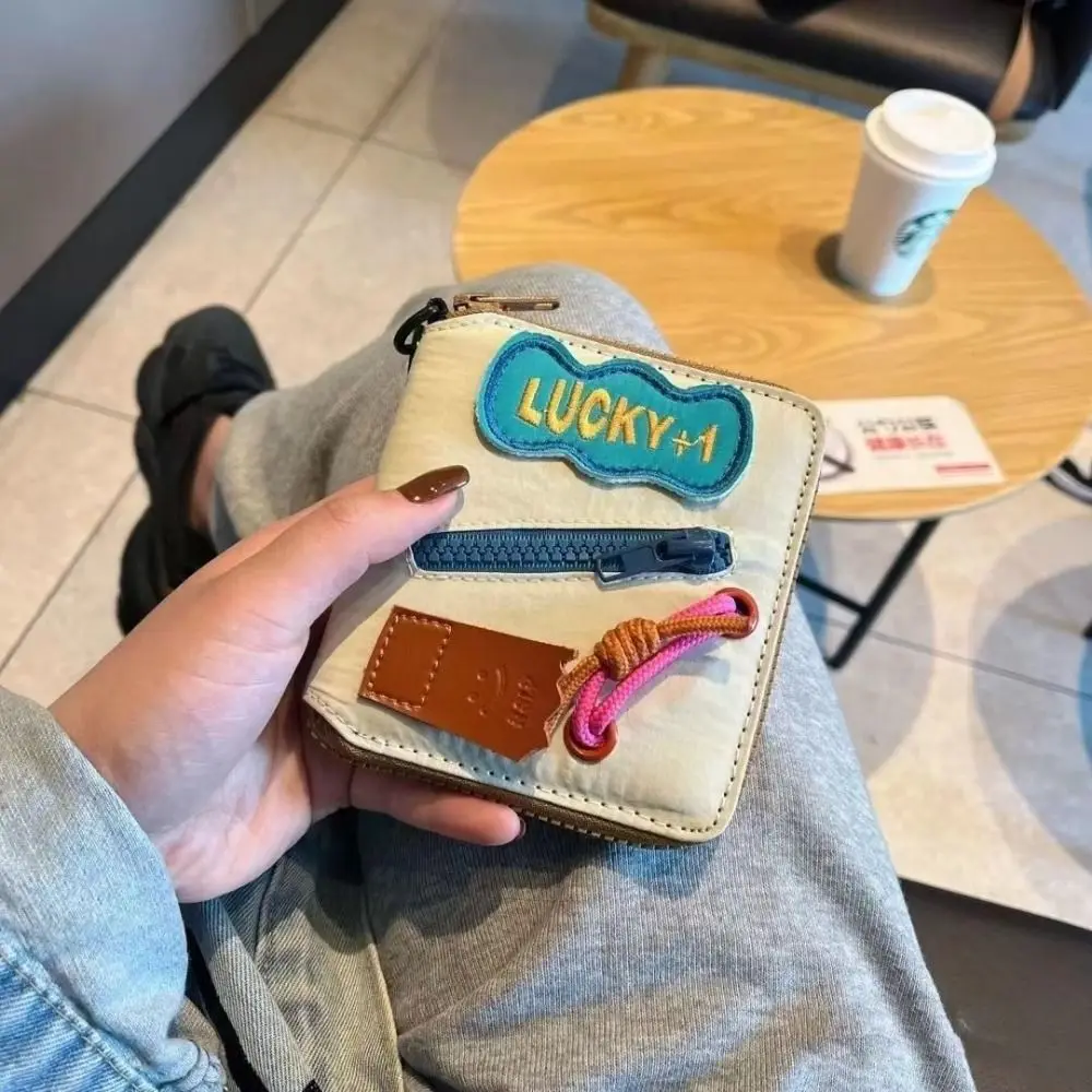 

Bank Card Holder Canvas Minority Design Travel Accessories Card Bag Korean Style Wallets Women Card Bag Short Clutch Bag