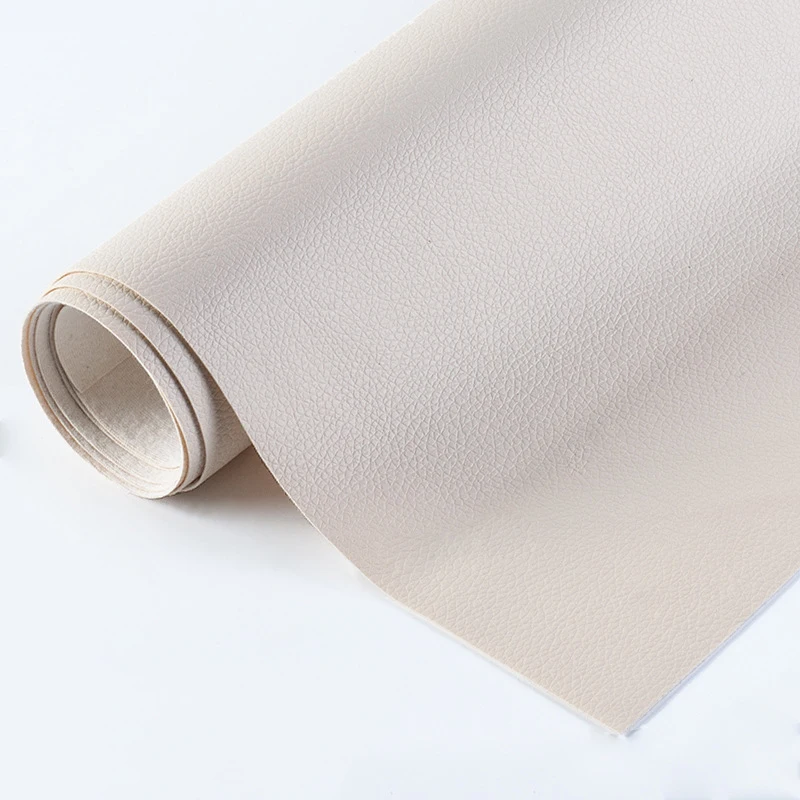 Premium Litchi Pattern Synthetic PU Leather Fabric for DIY Crafts and Sewing Projects, 20x30cm