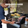 Wood Pellet Grill Smoker with PID Controller, 8-in-1 Master Sear BBQ Grill, Auto Temperature Control, Storage Cabinet Side Shelf 2