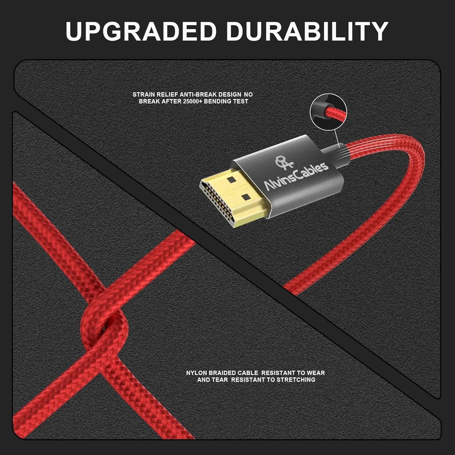 8K 2.1 마이크로 HDMI - 풀 HDMI 브레이디드 D to A 코일 케이블 (아토모스-닌자-V, 캐논-R5C, R5, R6, A7RIII, A7II, 후지필름용)(30-71cm)