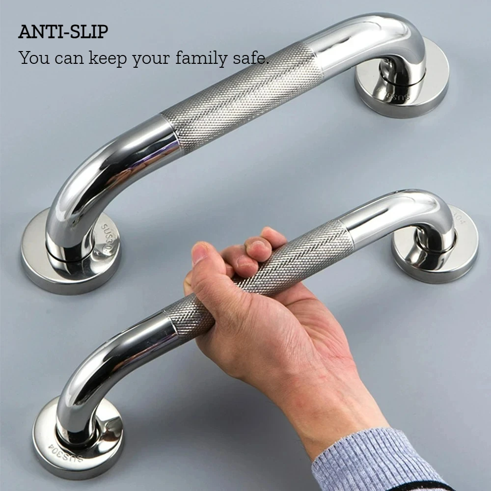 Bathroom Handrail Stainless Steel Grab Bar Anti Slip Shower Safety Support Handle Tub Toilet Prevent Falls