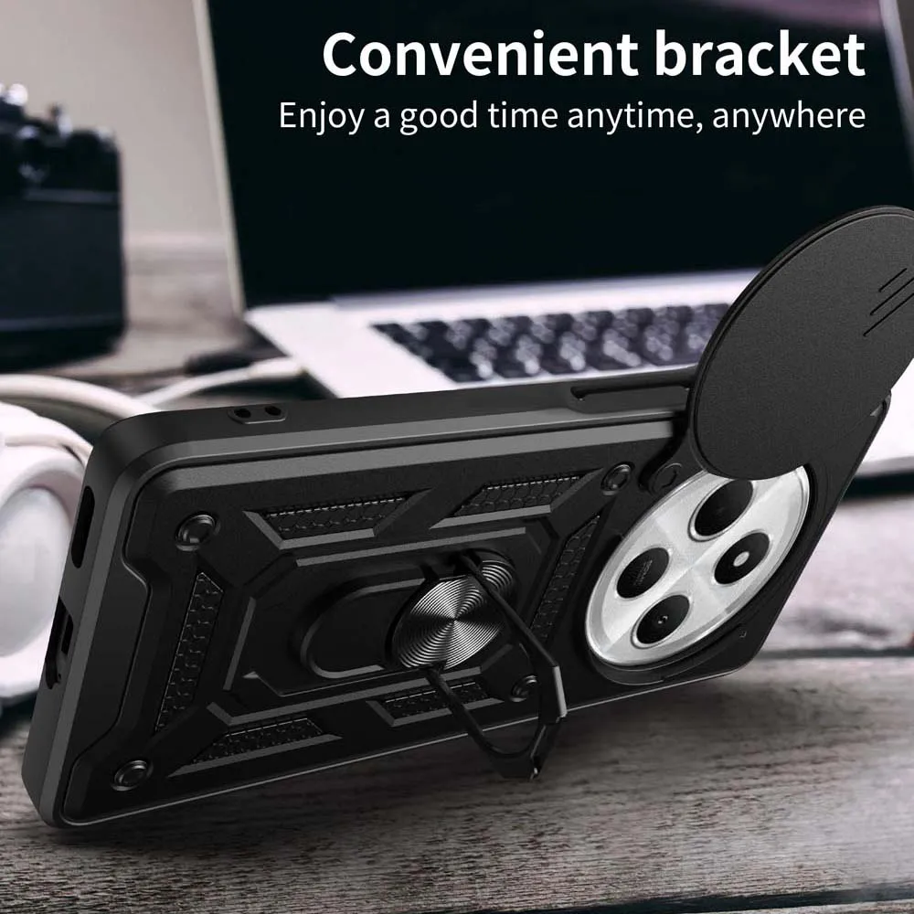 Shockproof Armor Case For Redmi 14C 4G Car Holder Phone Cover For Redmi 14C Camera Lens Protection Fundas 5