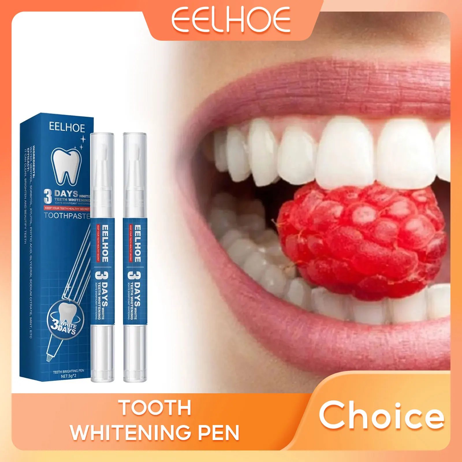 Teeth Whitening Gel EELHOE Toothpaste Pen Teeth Whitening Gel Stain Remover