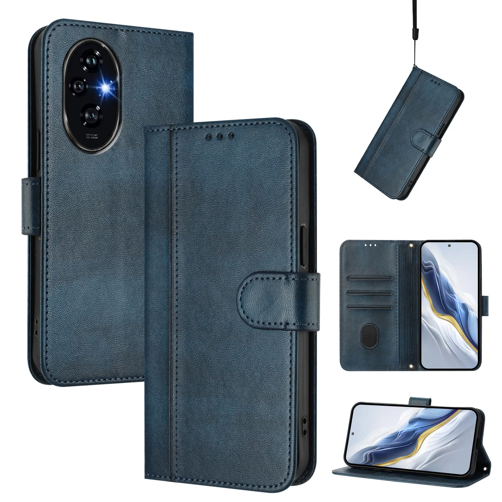 Magnetic Leather Book Case Smart Cover Flip Stand Wallet Bag