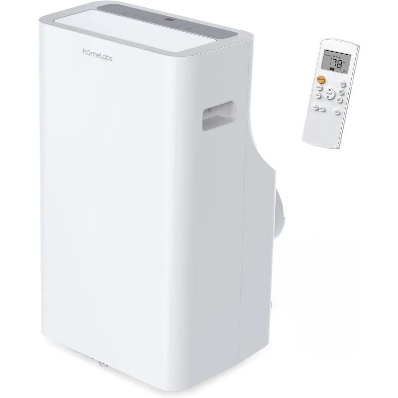 

hOmelabs Portable Air Conditioner 12000 BTU - Cools Rooms up to 450 Sq. Ft. - Quiet AC Unit with Wheels, Washable Filter