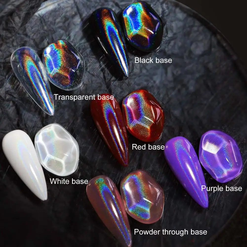 Nail Powder Fine Pigment Nail Mirror Powder Rainbow Color Manicure Glitter