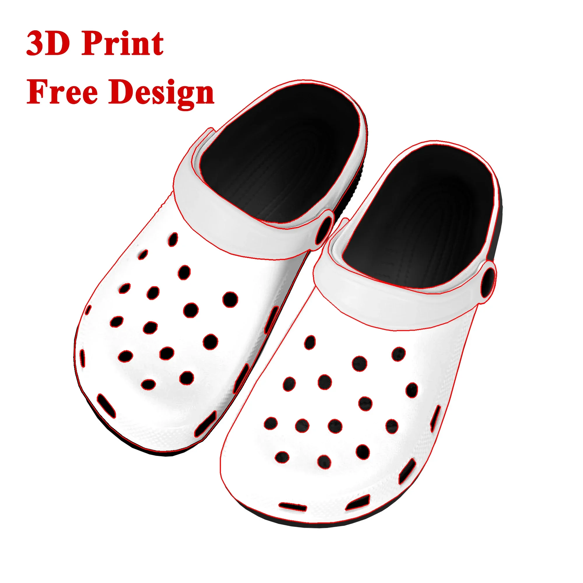 Custom Shoes Customized Clogs Water Shoes Mens Women Teenager Sandals DIY Garden Bespoke Home Customize Shoe Custom Hole Slipper