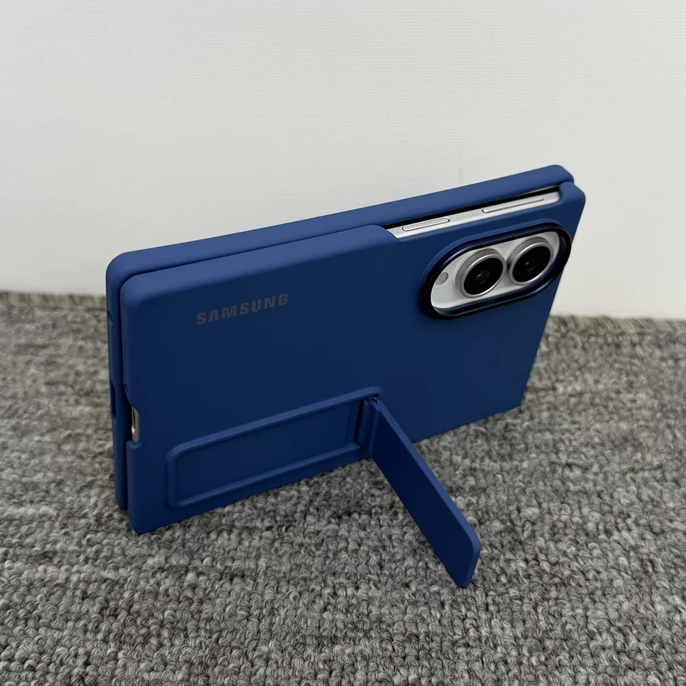 Deluxe Silicone Standable Phone Case - Ultra Matte Finish, Skin Feel Back Protective Shell