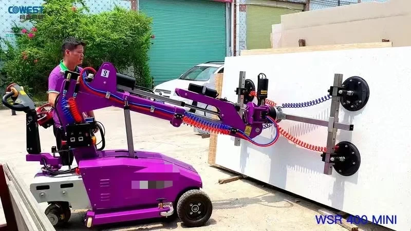 Sollevatore sottovuoto per lastre di granito per attrezzature per robot di sollevamento in pietra con capacità di 400 kg con ruota più forte - immagine 5