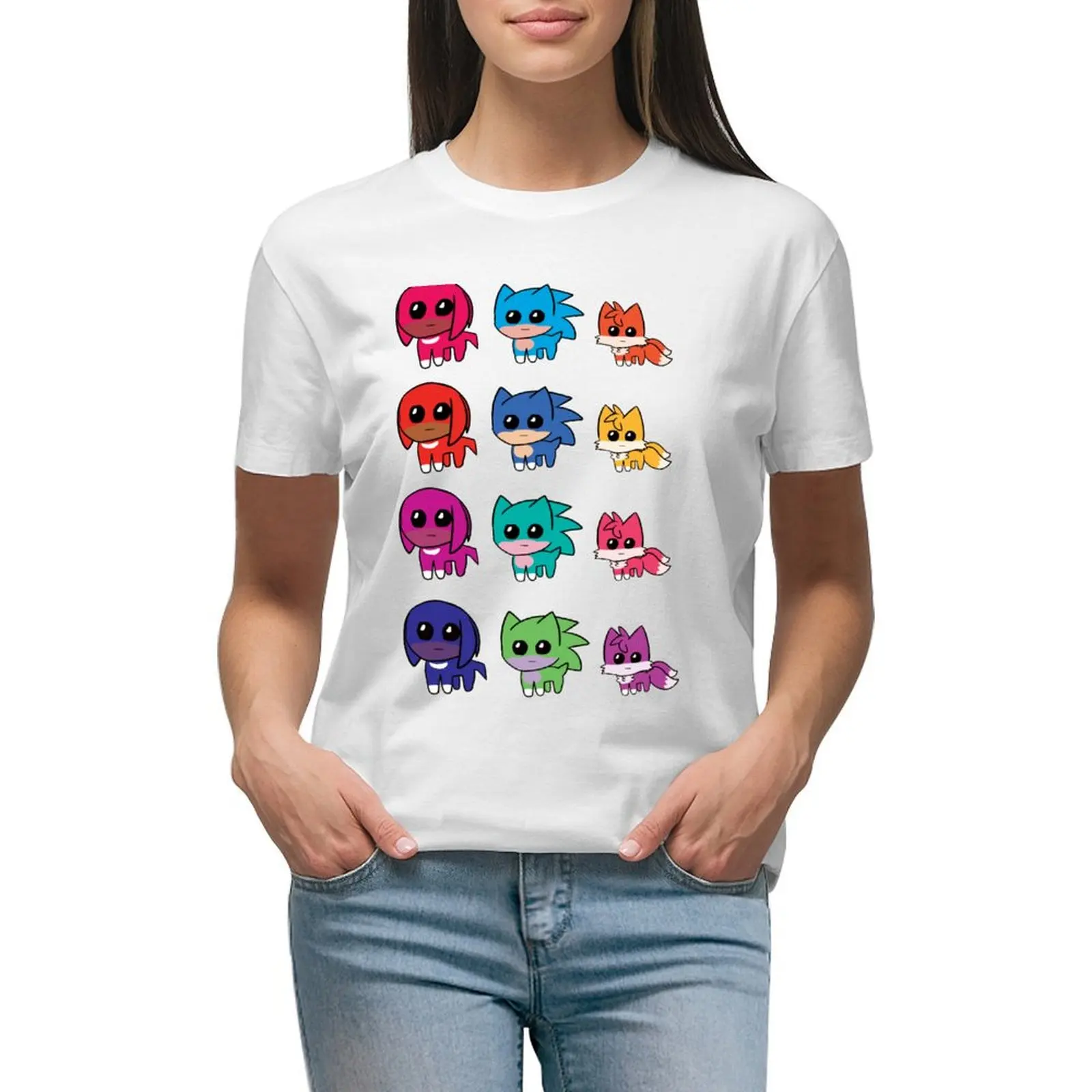 

TBH Creature Autism Mascot Autism Awareness Day sticker pack T-shirt funny plus size tops t-shirts for Women cotton