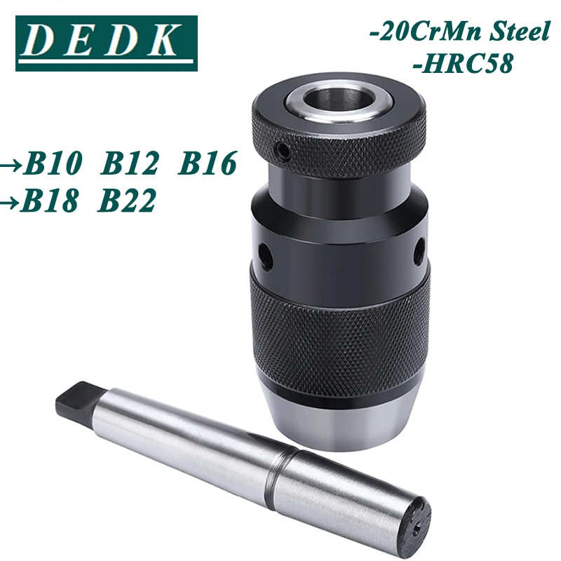 Dedk B10 B12 B16 B18 B22 Mandrino Per Trapano Autobloccante Mt1 Mt2 Mt3 Mt4 C20 R8 Mandrino Per Trapano Morse Tornio 1-10 1-13Mm 1-16 Mandrino Per Tra
