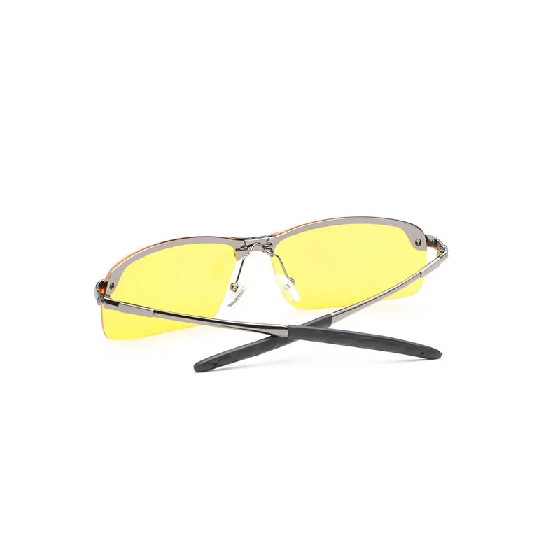 Night Viewer Yellow Lens Women Polarized Sunglasses For Men Rimless Frame Outdoor Female Sports Glasses Night Vision