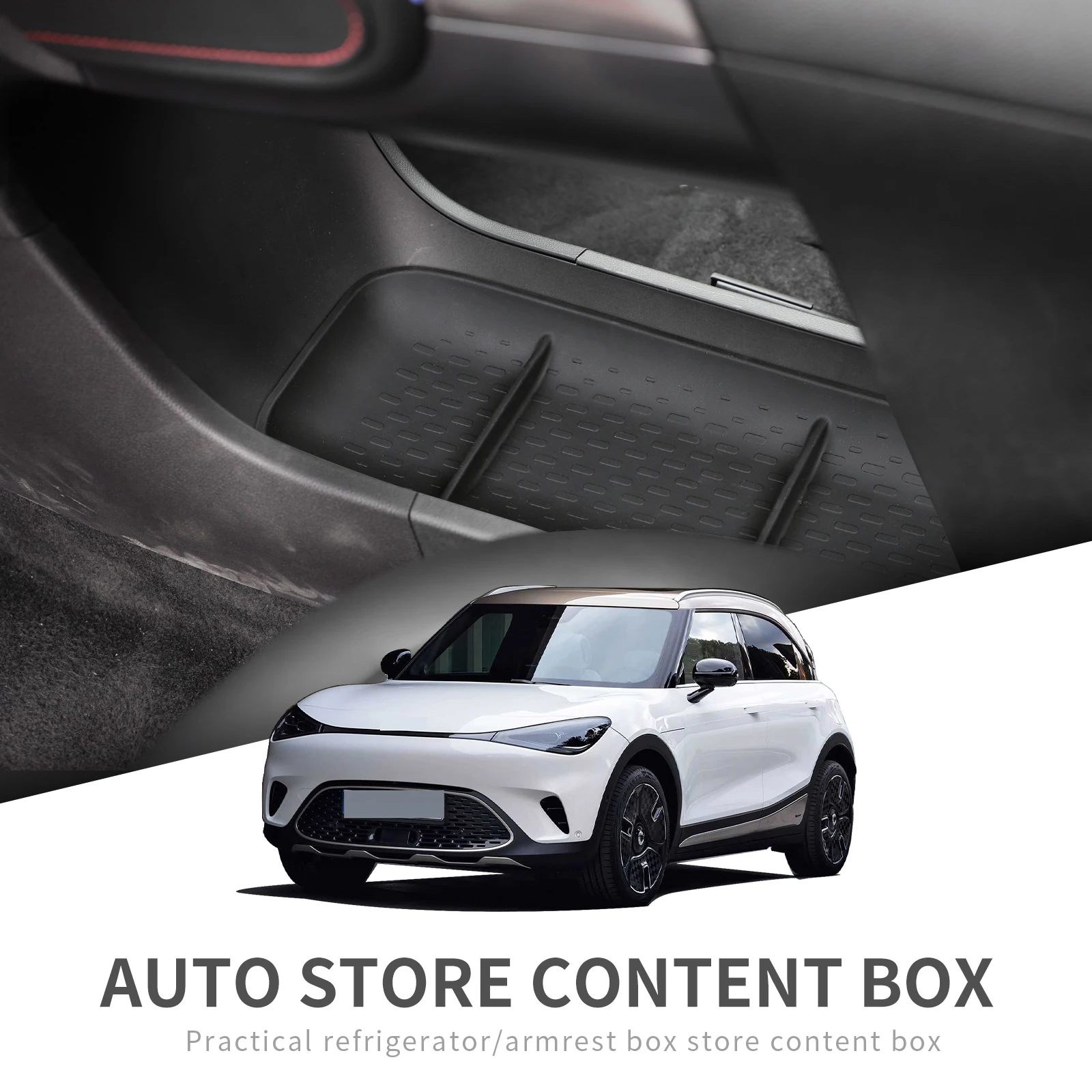 

Smabee Car Center Console Box for Smart #1 Smart#1 Central Armrest Storage Tray Organizer Container Interior Accessories Tidying