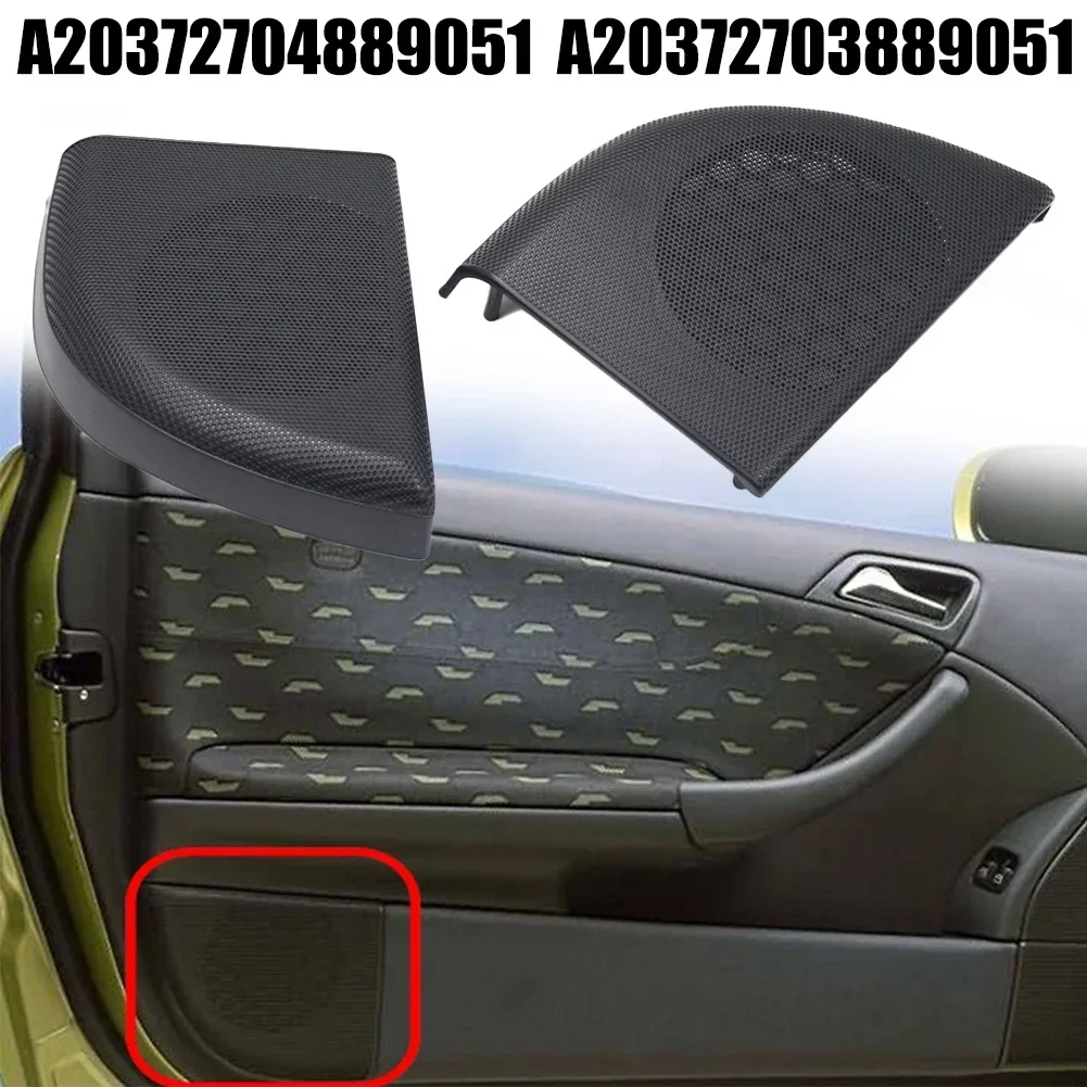Car Left + Right Hand Door Speaker Cover 2pcs For Mercedes-Benz CL203 C Class Coupe A20372704889051 A20372703889051